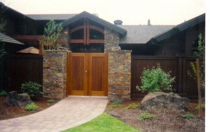 Ledge stone entrance