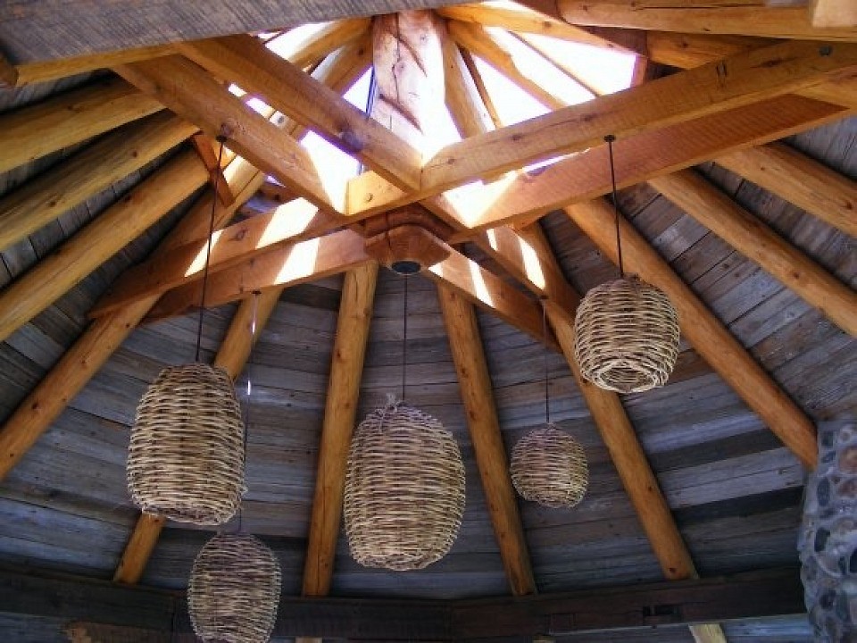 Gazebo roof.